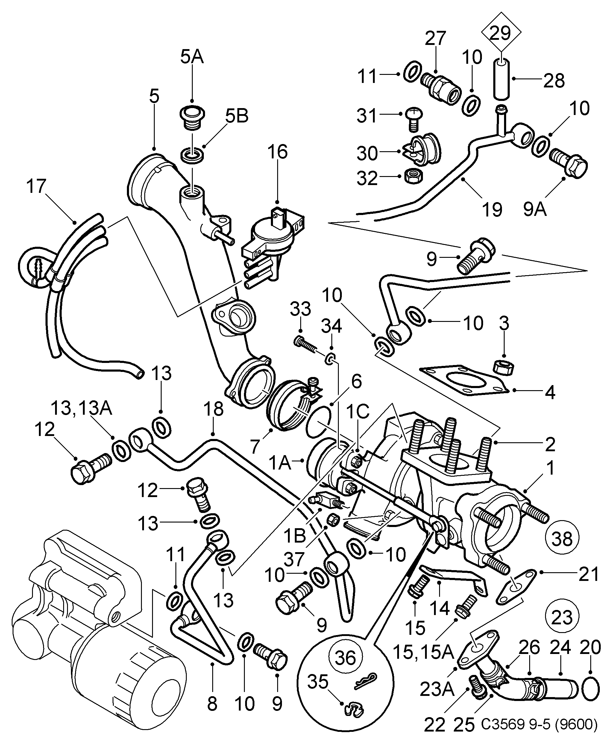 SAAB 9172123* - Компресор, наддув autozip.com.ua