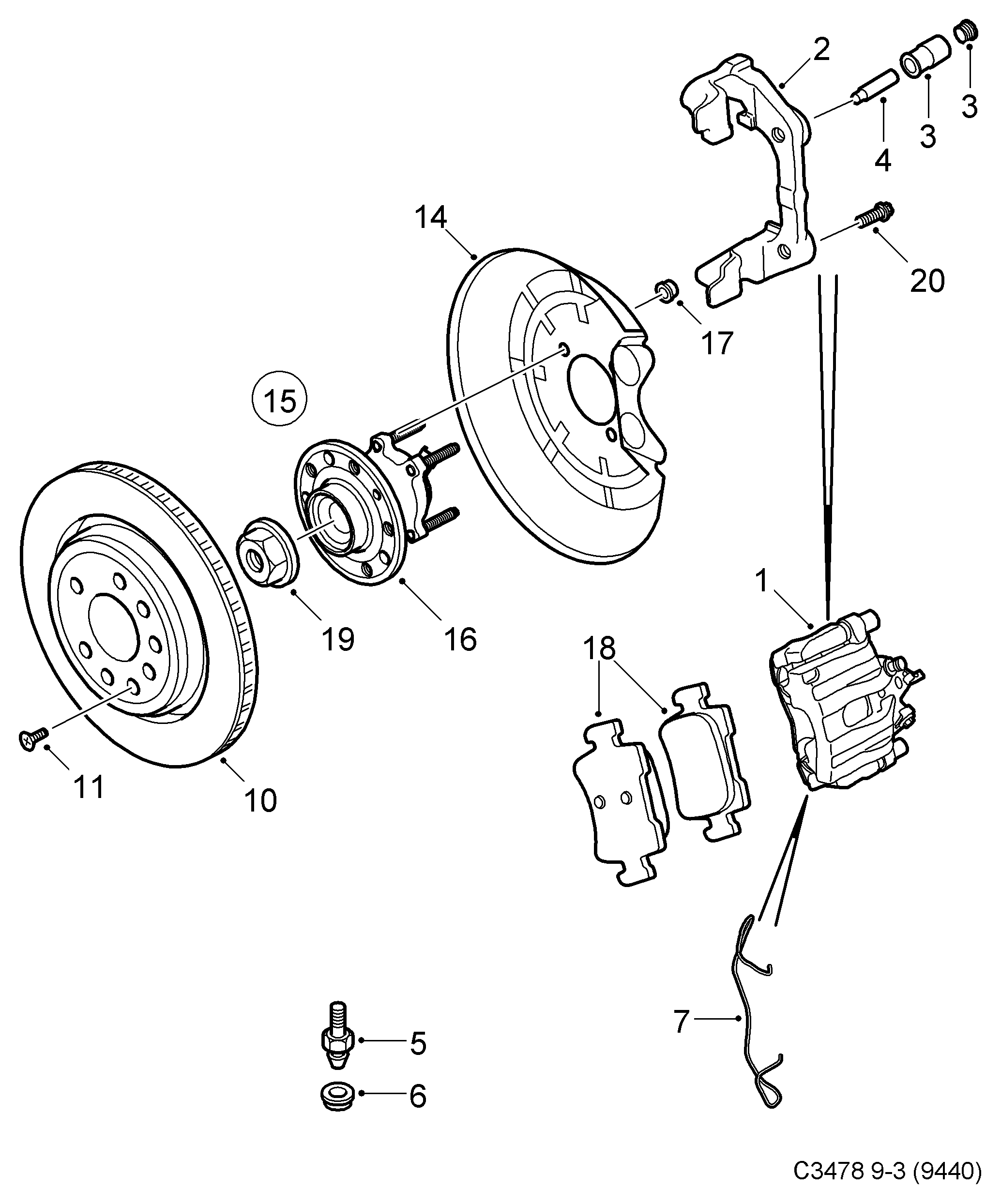 FIAT 93186387 - Wheel bearing kit autozip.com.ua