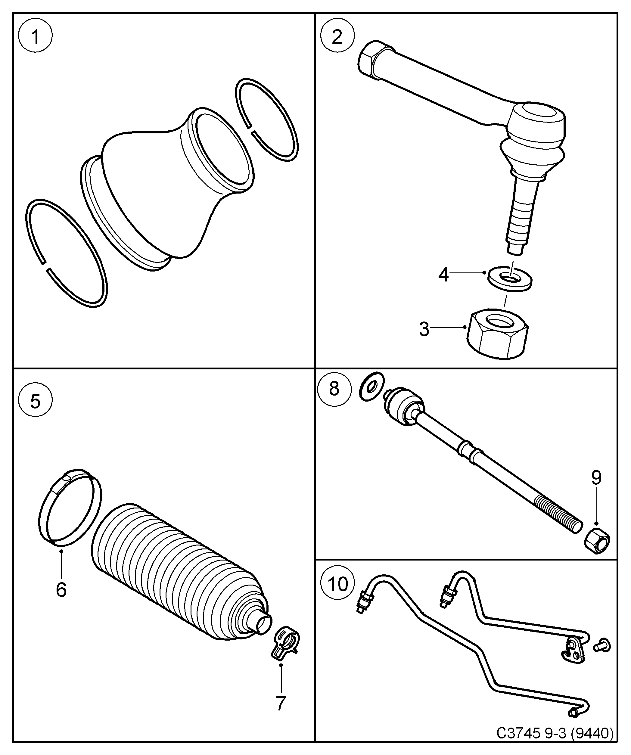 Cadillac 12804238 - Steering rod autozip.com.ua