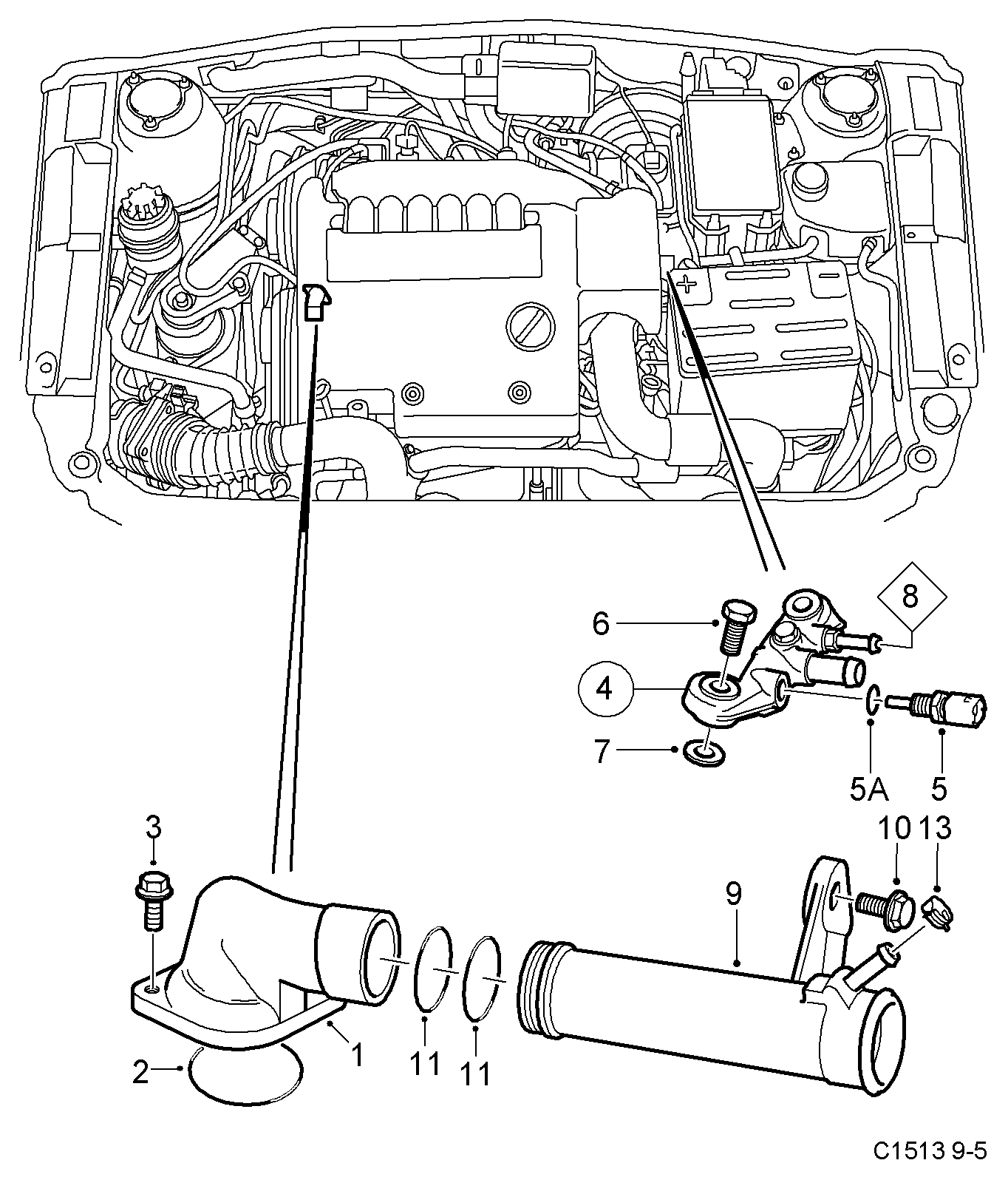 Vauxhall 9128363 - Прокладка, корпус термостата autozip.com.ua