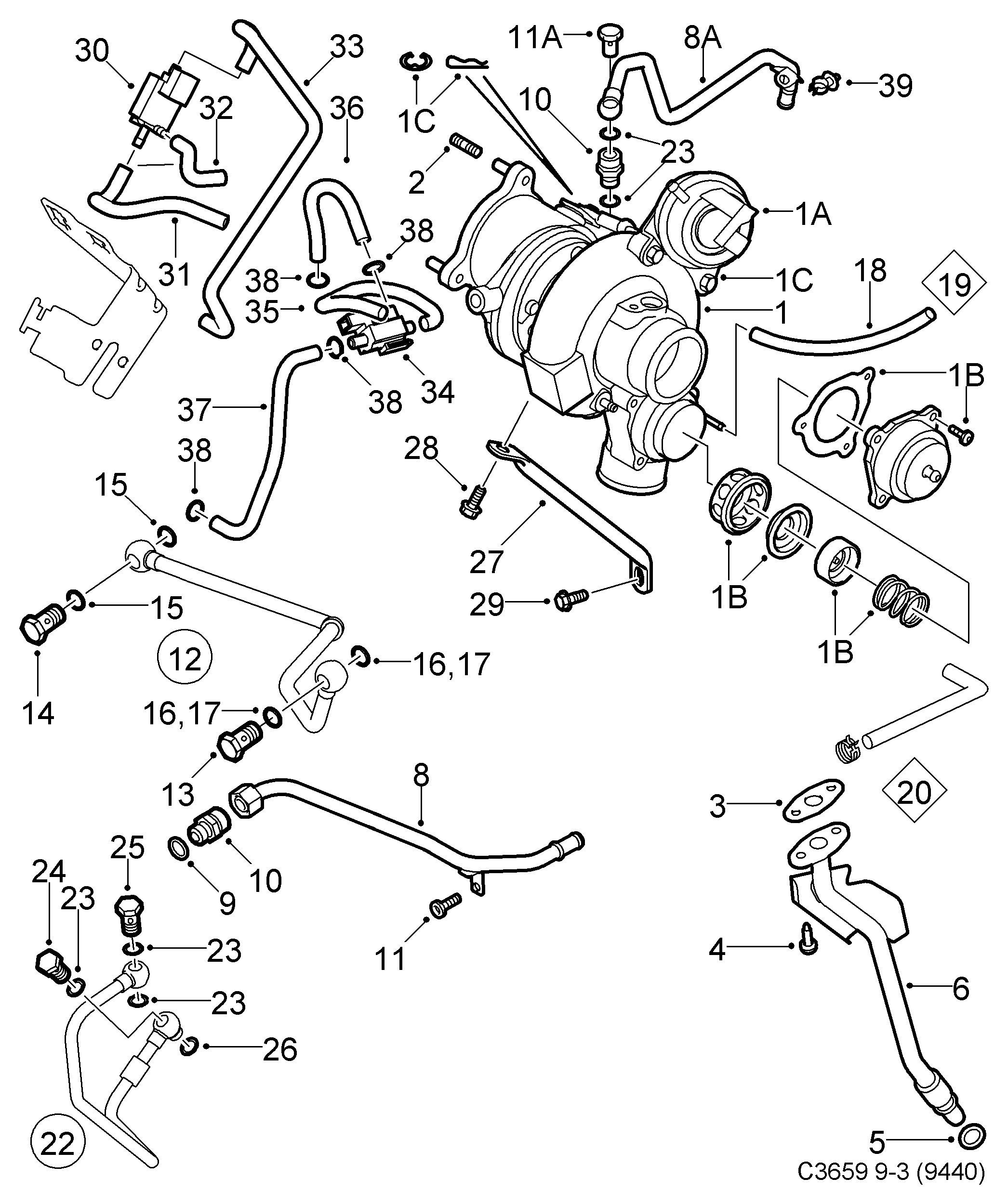 SAAB 12755106* - Компресор, наддув autozip.com.ua