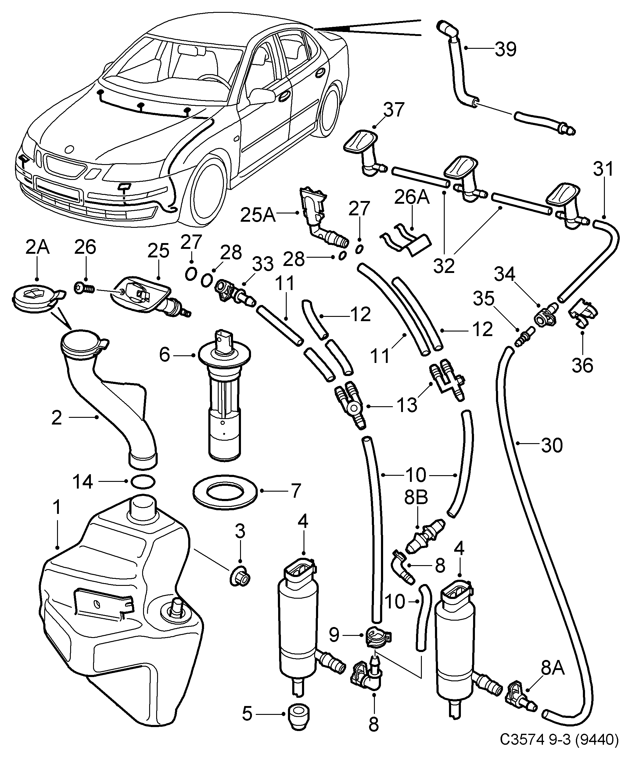 SAAB 12788573 - Кришка, резервуар для води autozip.com.ua