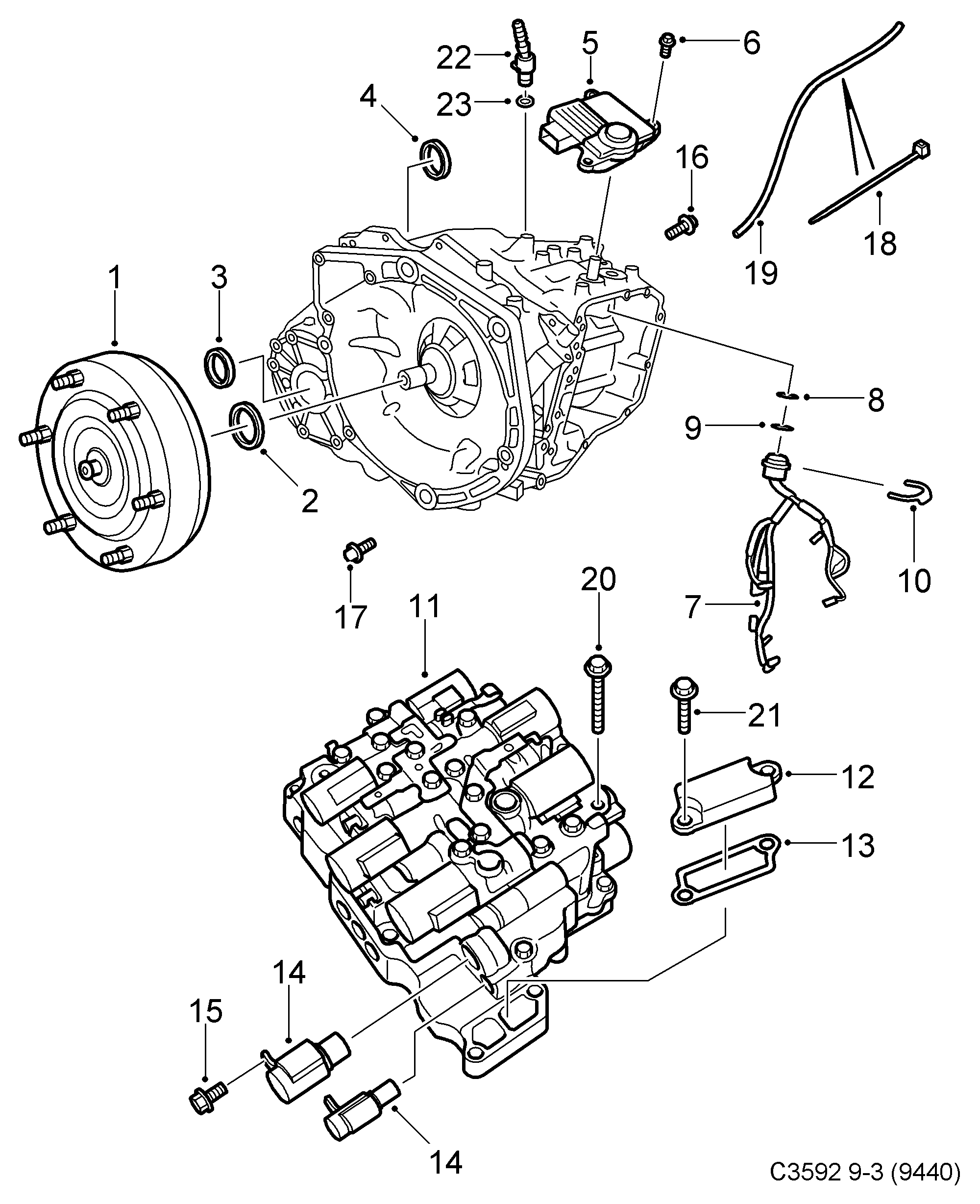 Vauxhall 93183601 - Перетворювач крутного моменту autozip.com.ua