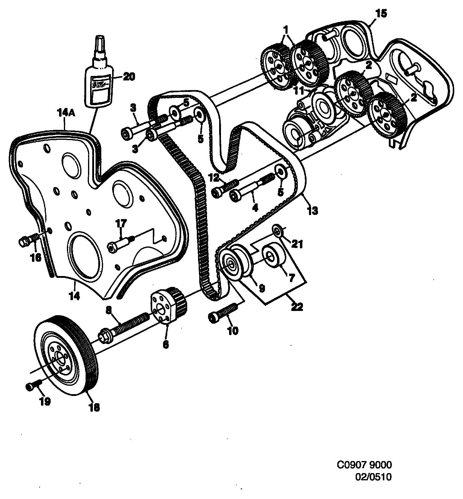 Scania 4621348 - Ремінь ГРМ autozip.com.ua