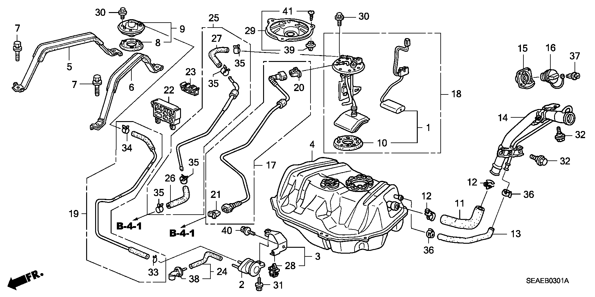 Honda 17500SEFE03 - Паливний бак autozip.com.ua