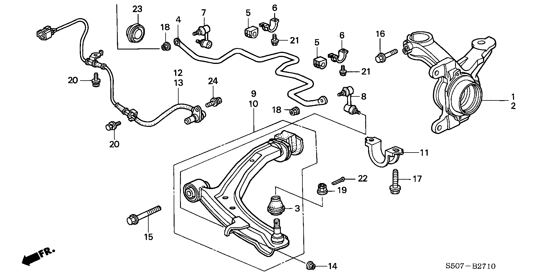 MAZDA 51321S2G003 - Стабілізатор, ходова частина autozip.com.ua