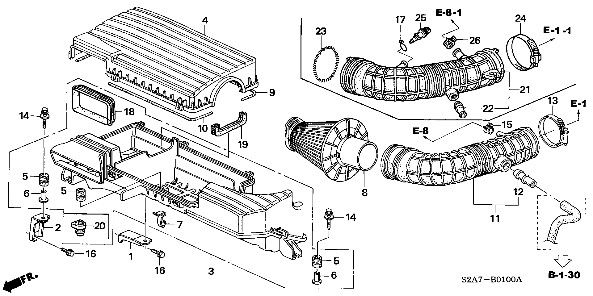 Honda 17220-PCX-003 - Повітряний фільтр autozip.com.ua