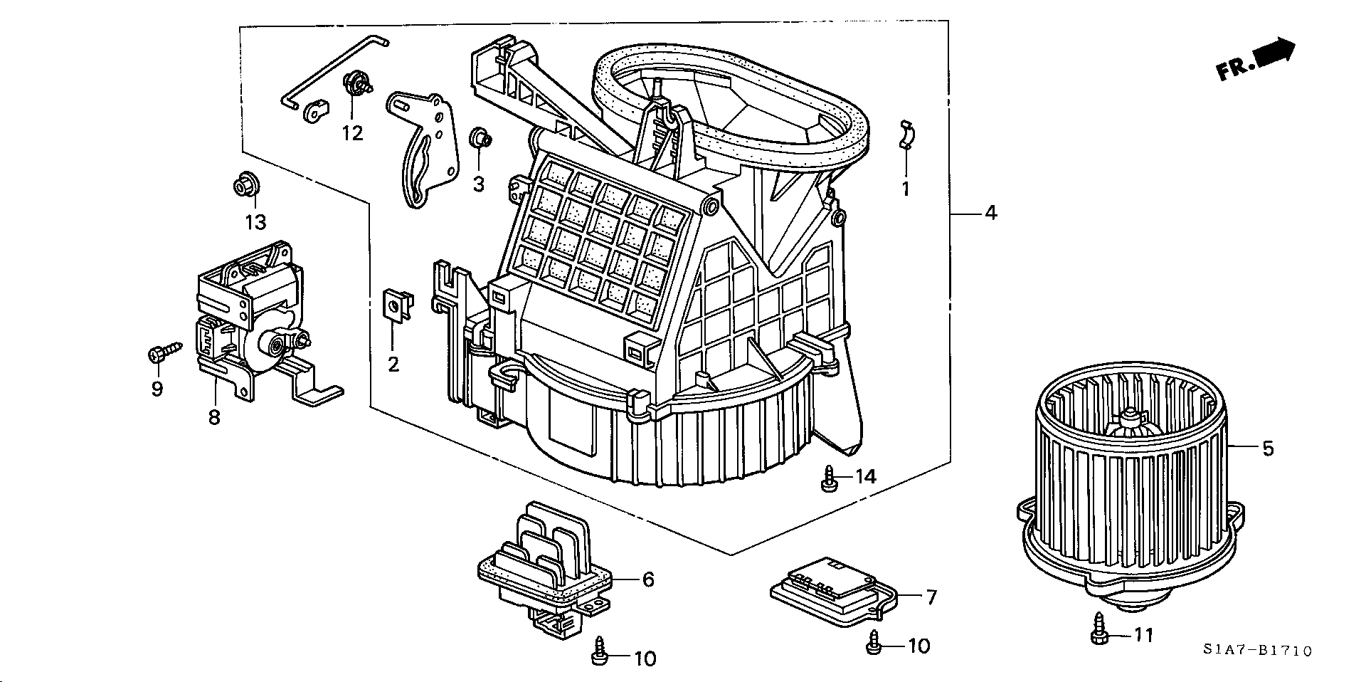 Honda 79310-S1A-G01 - Фільтр, повітря у внутрішній простір autozip.com.ua