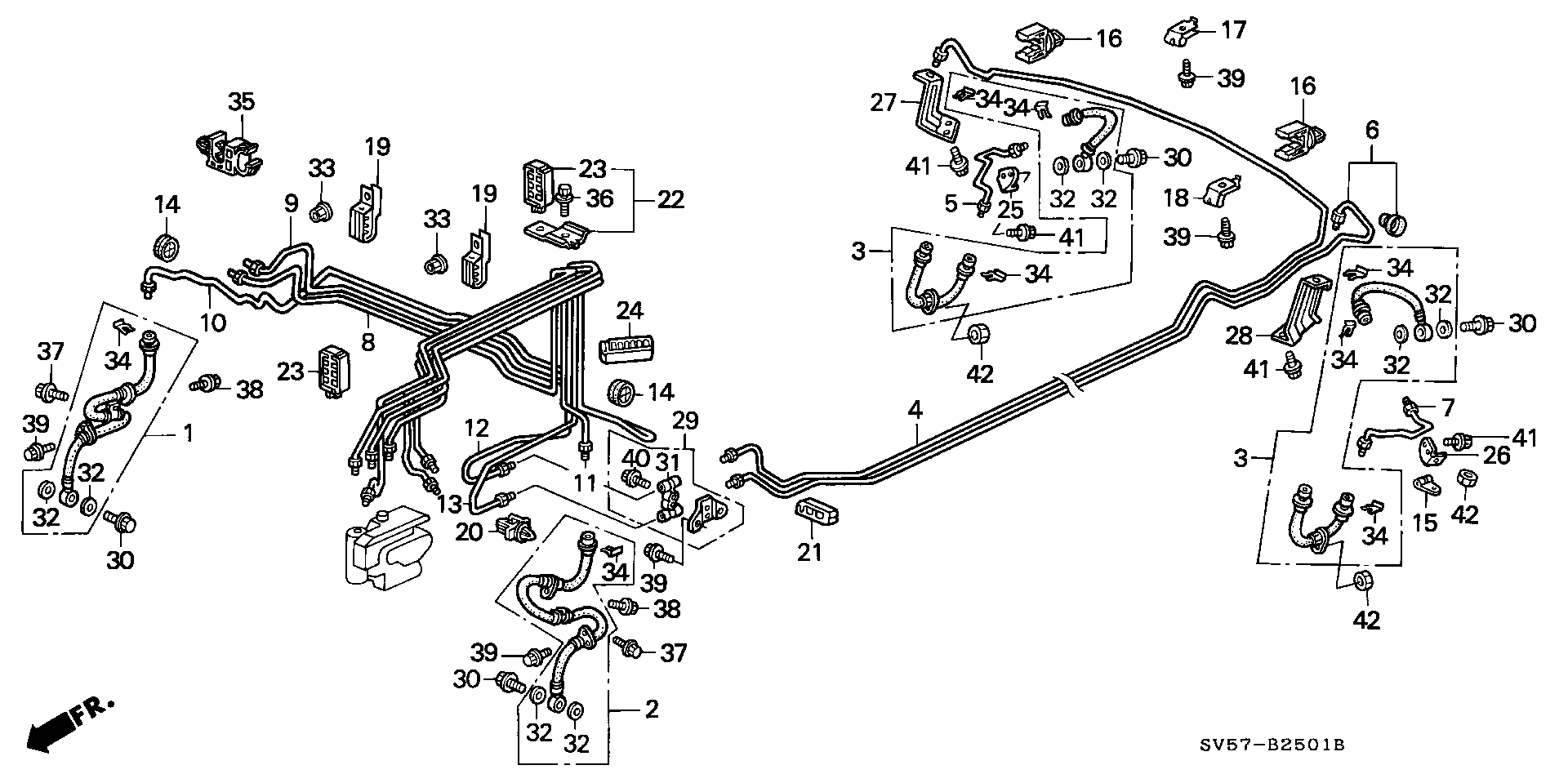 Honda 01464-SV4-000 - Гальмівний шланг autozip.com.ua