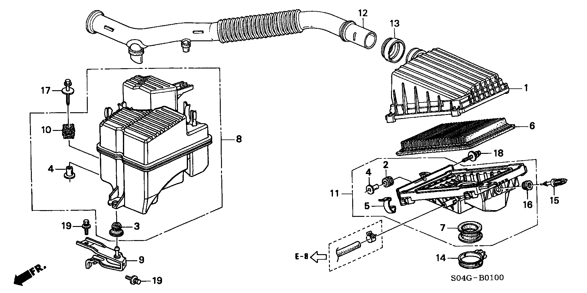 FORD 17220P2CY01 - Повітряний фільтр autozip.com.ua