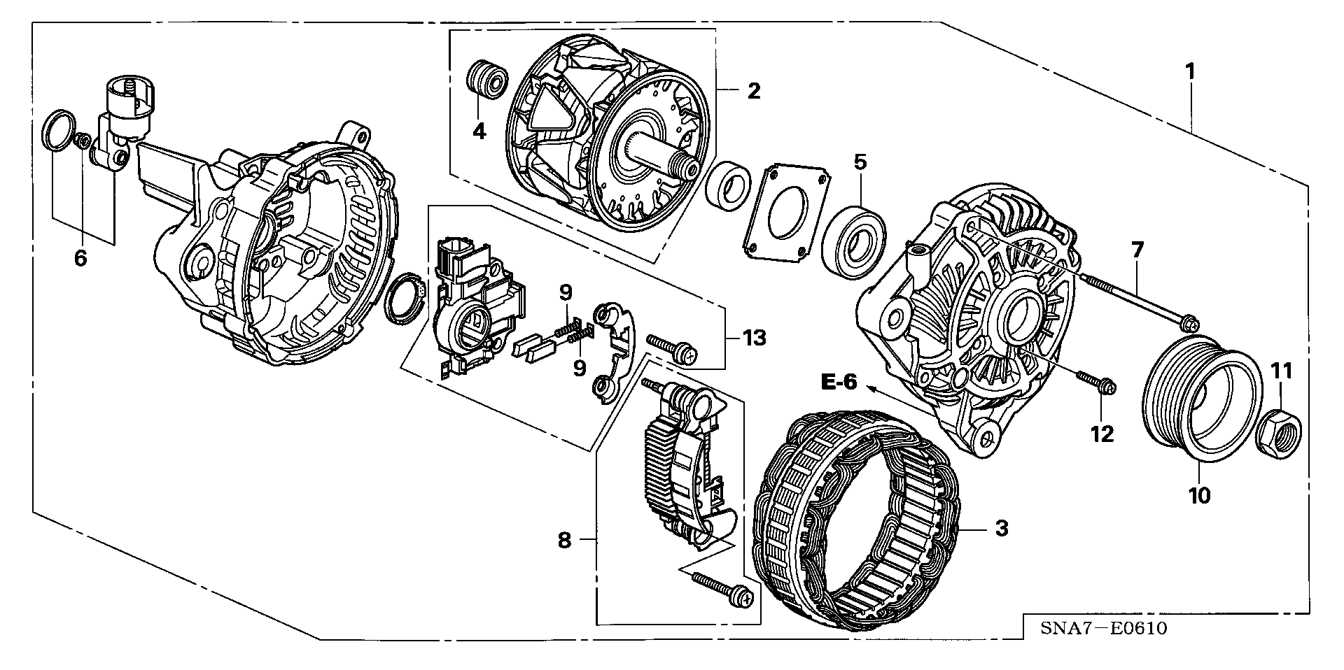 Honda 31150-RNA-A01 - Регулятор напруги генератора autozip.com.ua