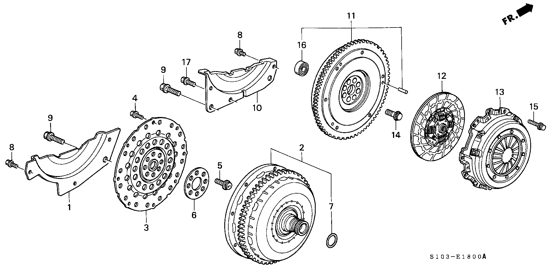 Honda 22300-P3F-005 - Нажимной диск зчеплення autozip.com.ua