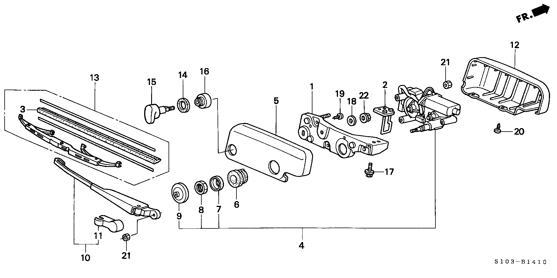 Honda 76730S10A02 - Щітка склоочисника autozip.com.ua