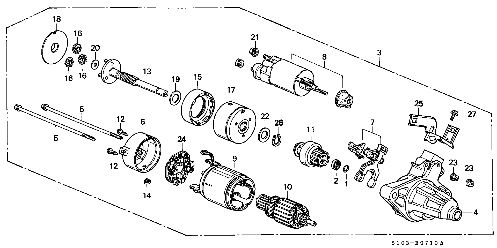 Honda 31202-P3S-T51 - ENDFRAME COMP., COMMUTATOR (###) autozip.com.ua