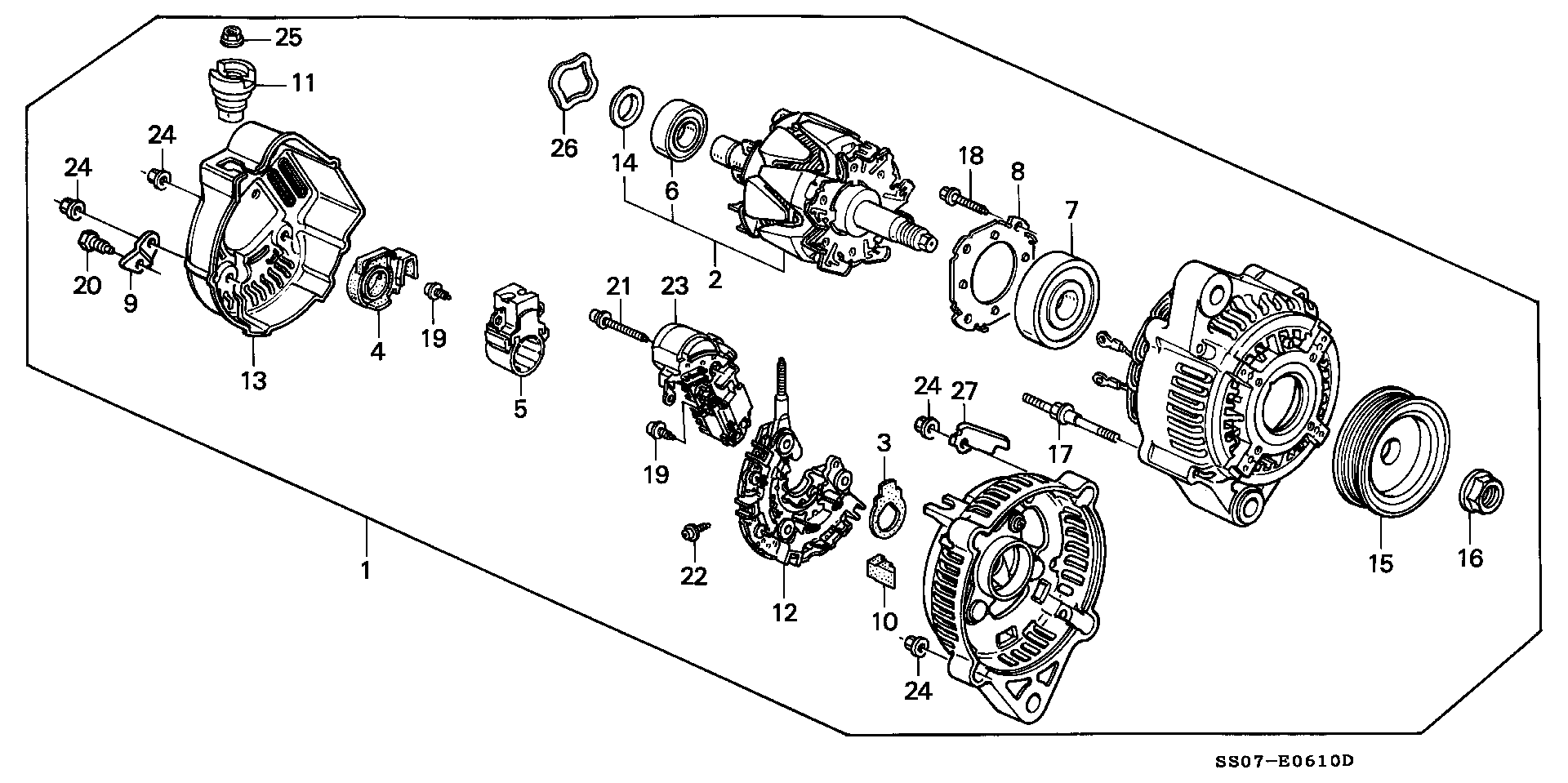 Honda 31150-PD6-024 - Регулятор напруги генератора autozip.com.ua