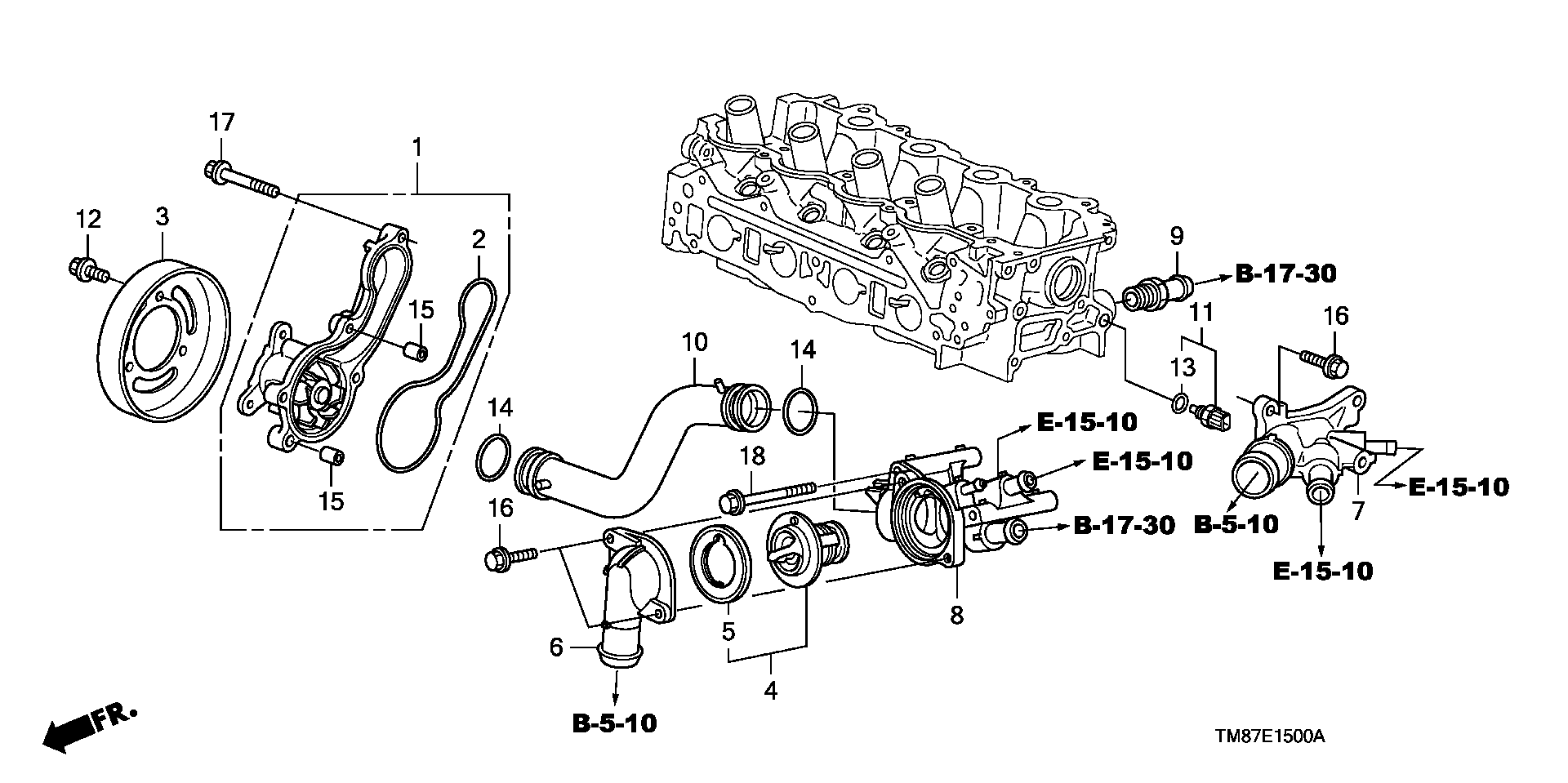 ACURA 19301RP3305 - Термостат, охолоджуюча рідина autozip.com.ua