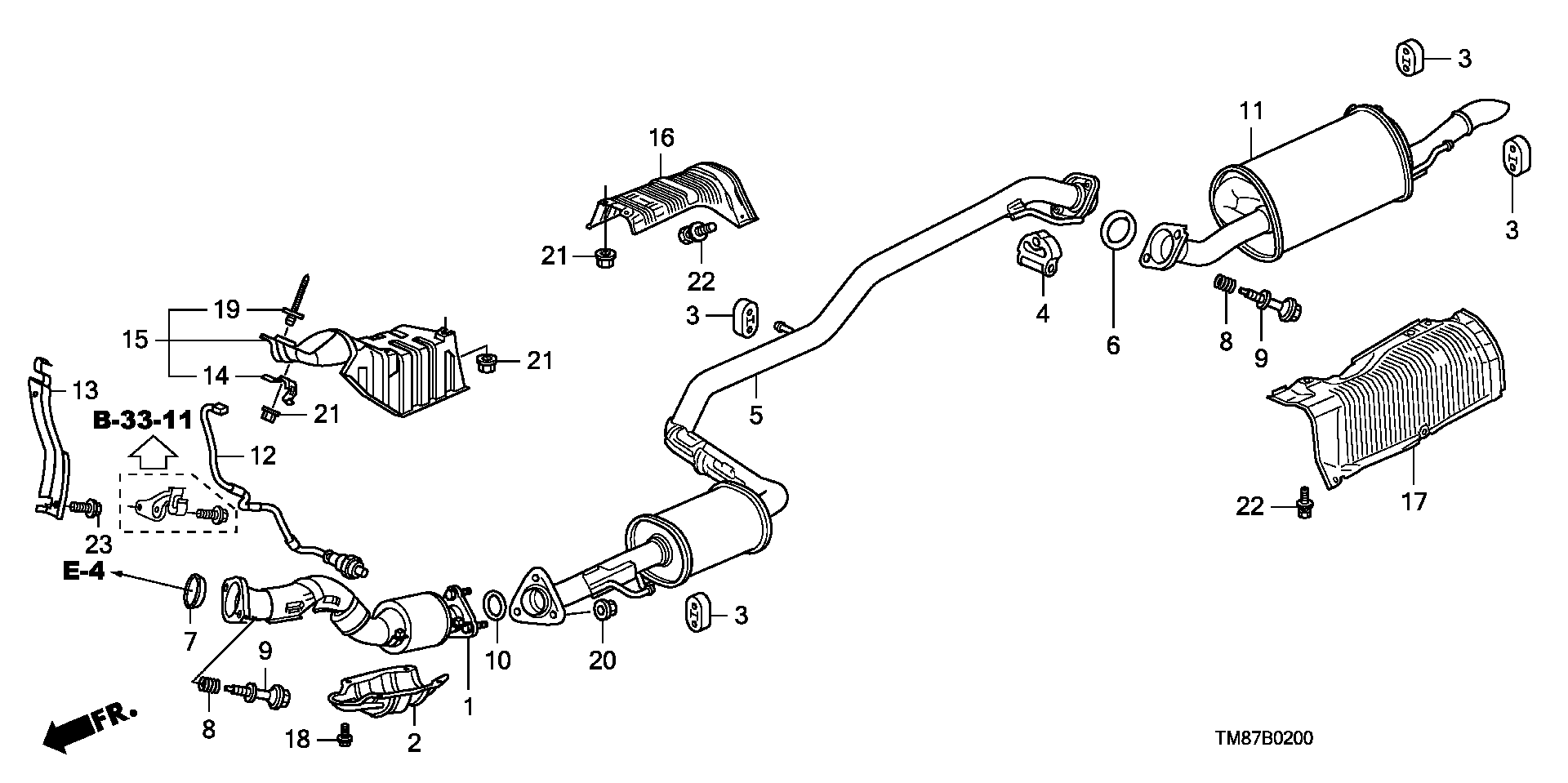 Honda 18229TF0013 - Кільце ущільнювача, труба вихлопного газу autozip.com.ua