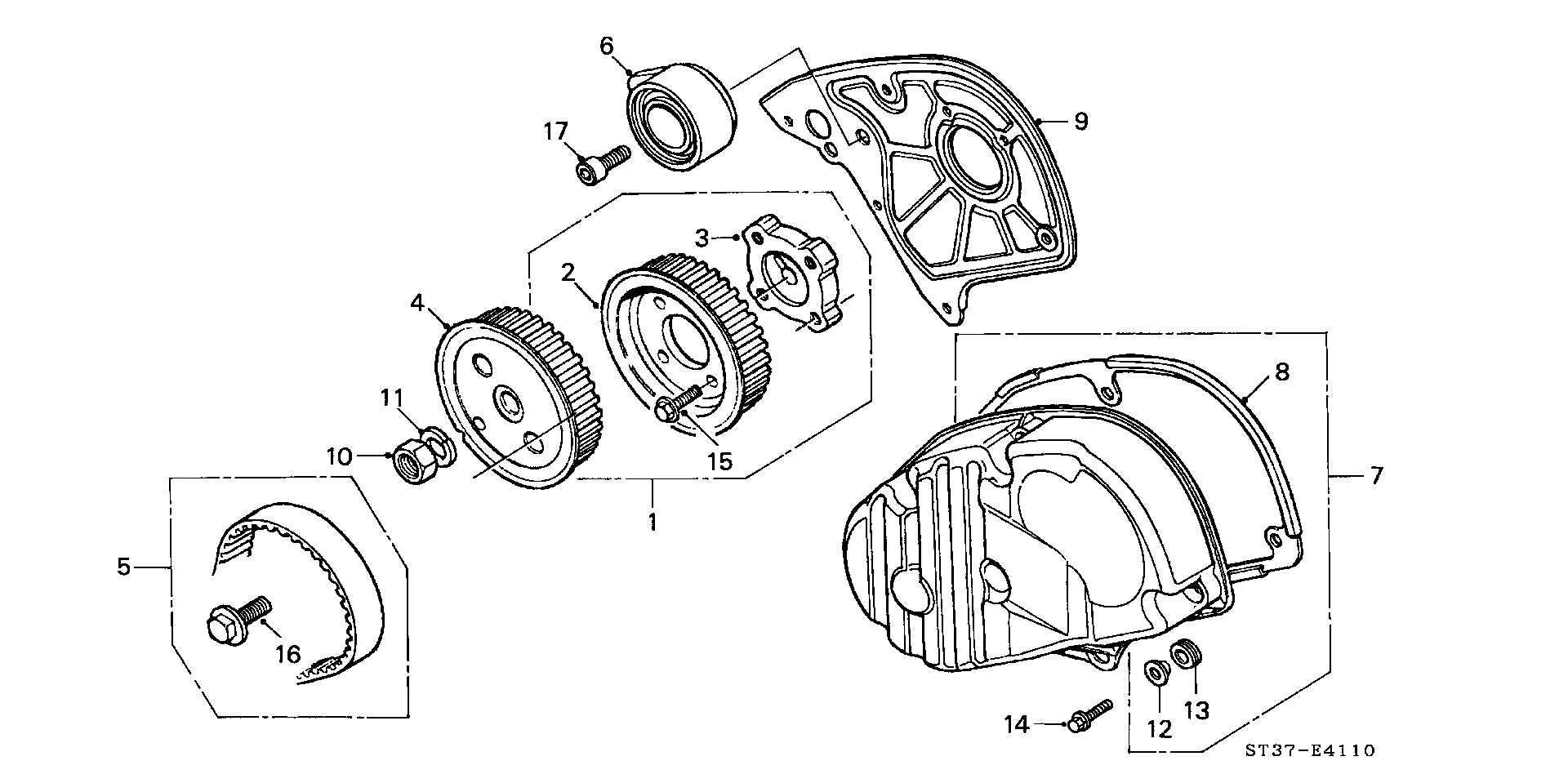 Rover 14325P5TG00 - Натяжна ролик, ремінь ГРМ autozip.com.ua