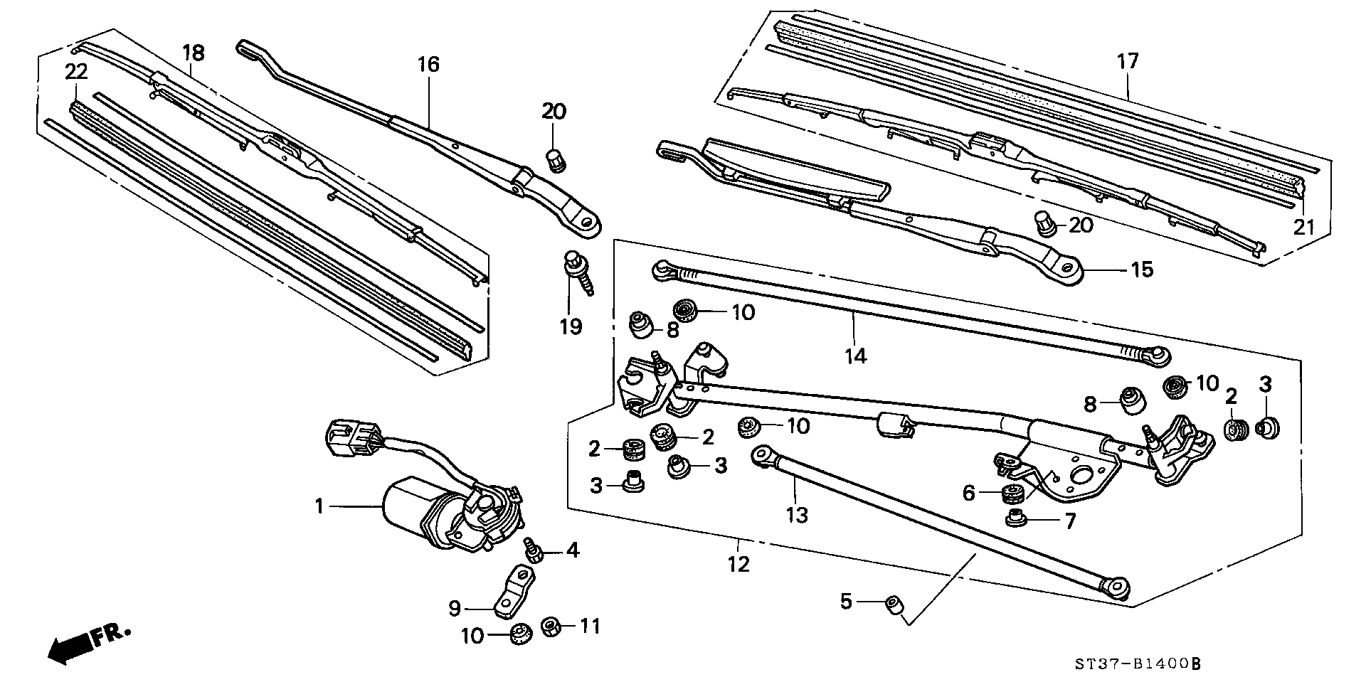 Honda 76630ST3E05 - Щітка склоочисника autozip.com.ua