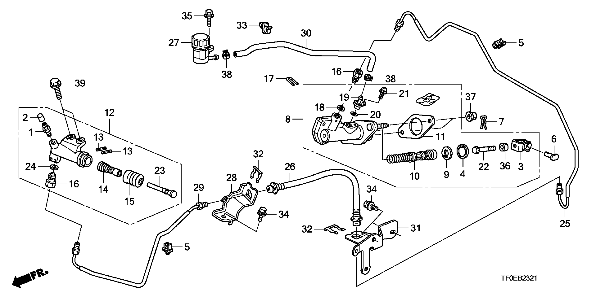 Honda 46930-SNA-A41 - Робочий циліндр, система зчеплення autozip.com.ua