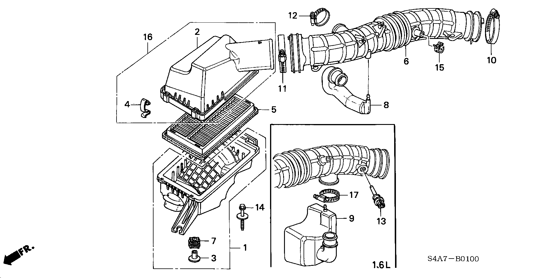 Honda 37880PDFE01 - Датчик, температура впускається autozip.com.ua