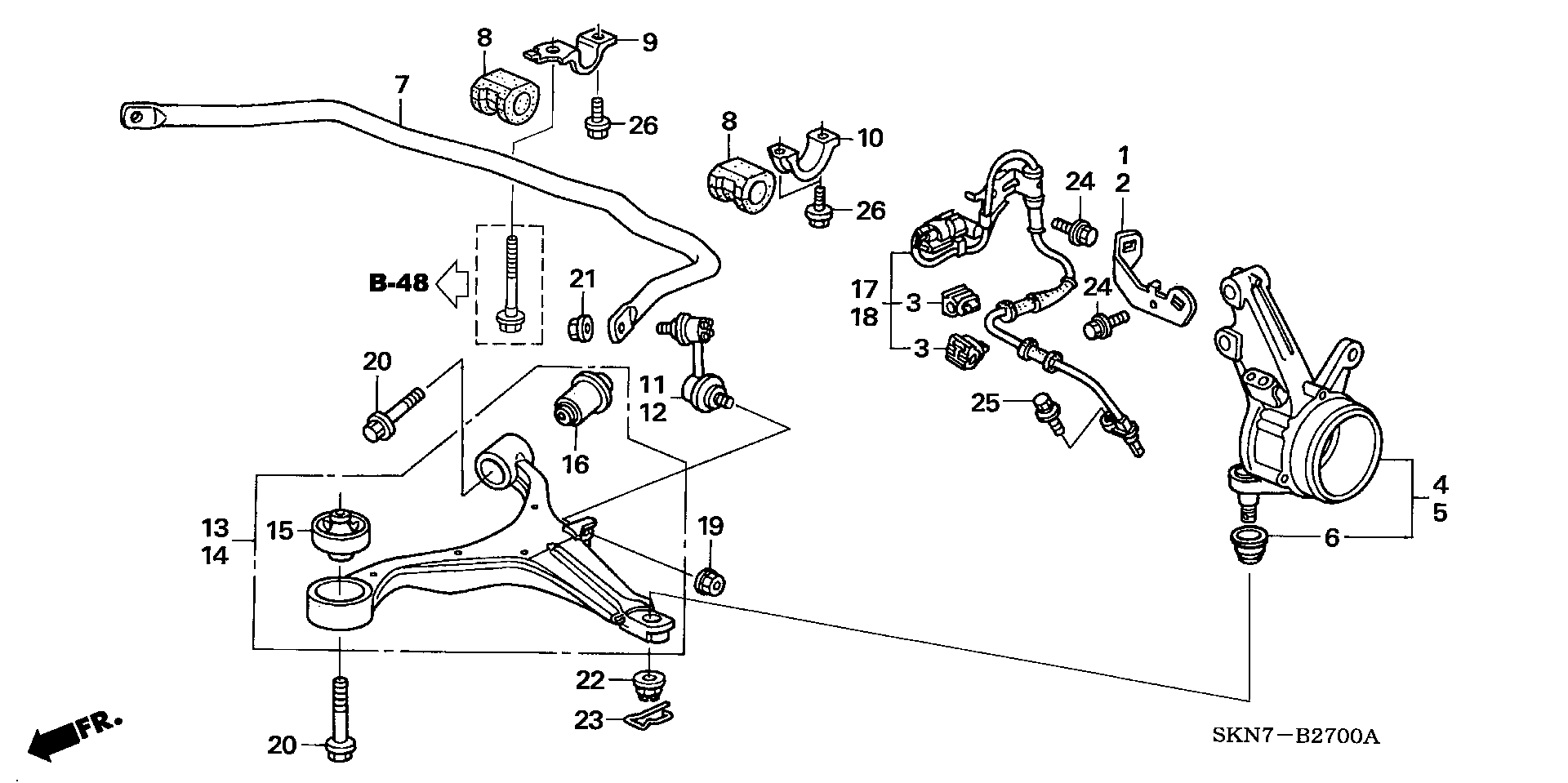 HONDA (DONGFENG) 51321-S5A-003 - Тяга / стійка, стабілізатор autozip.com.ua