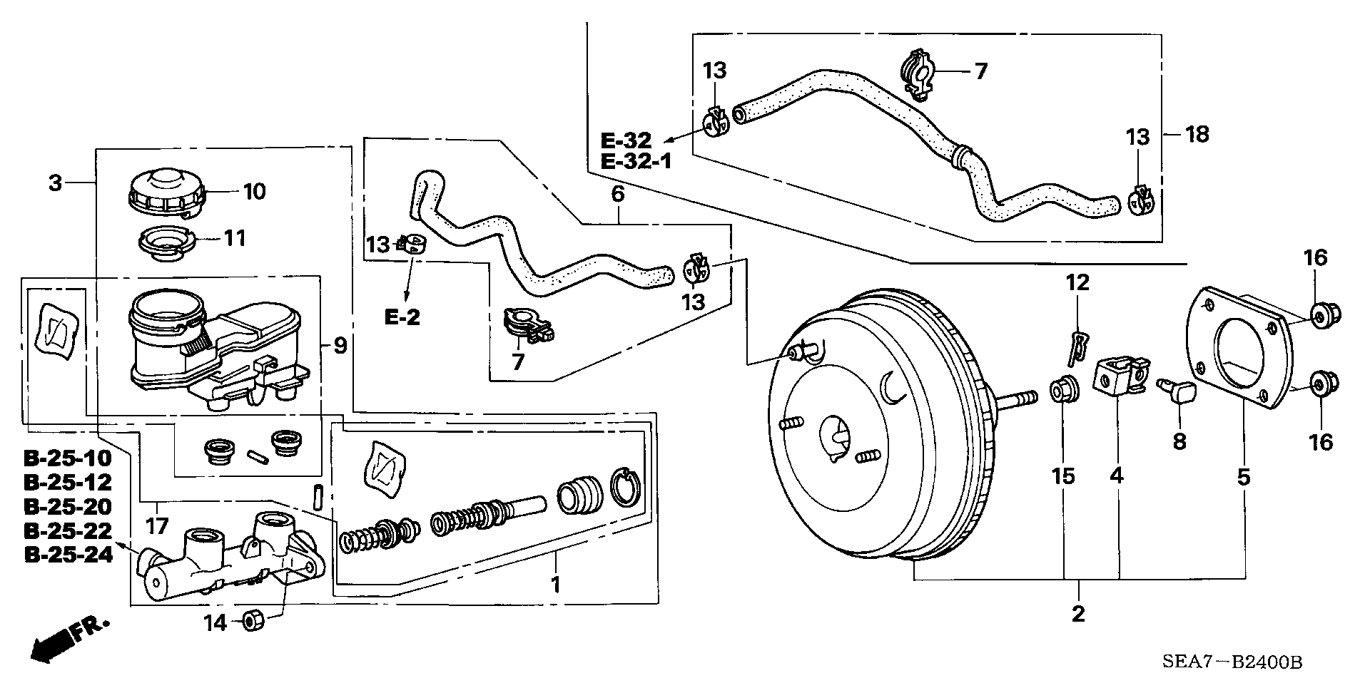 Honda 46101-SDD-G51 - Головний гальмівний циліндр autozip.com.ua