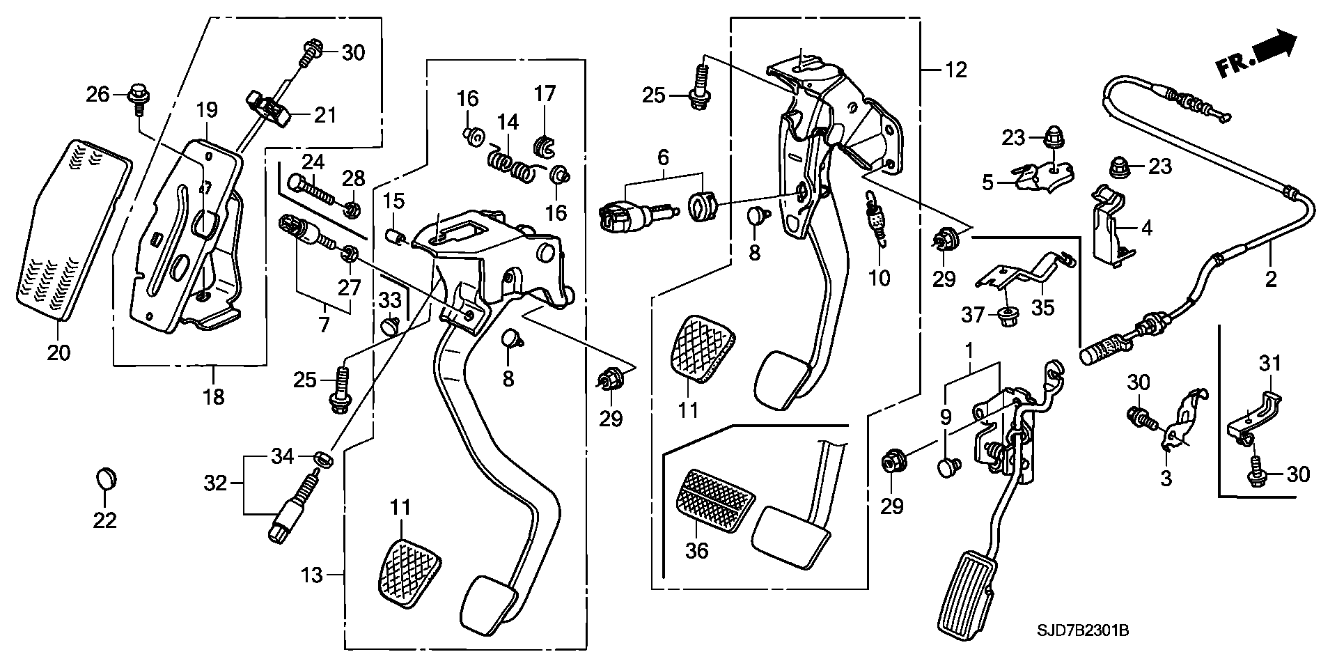 Honda 35350S5AJ03 - Вимикач ліхтаря сигналу гальмування autozip.com.ua