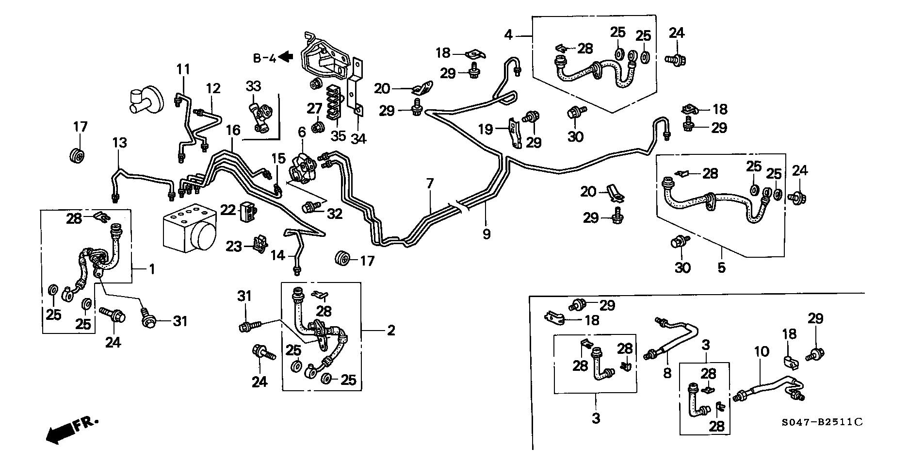 Honda 01465-S04-J00 - Гальмівний шланг autozip.com.ua