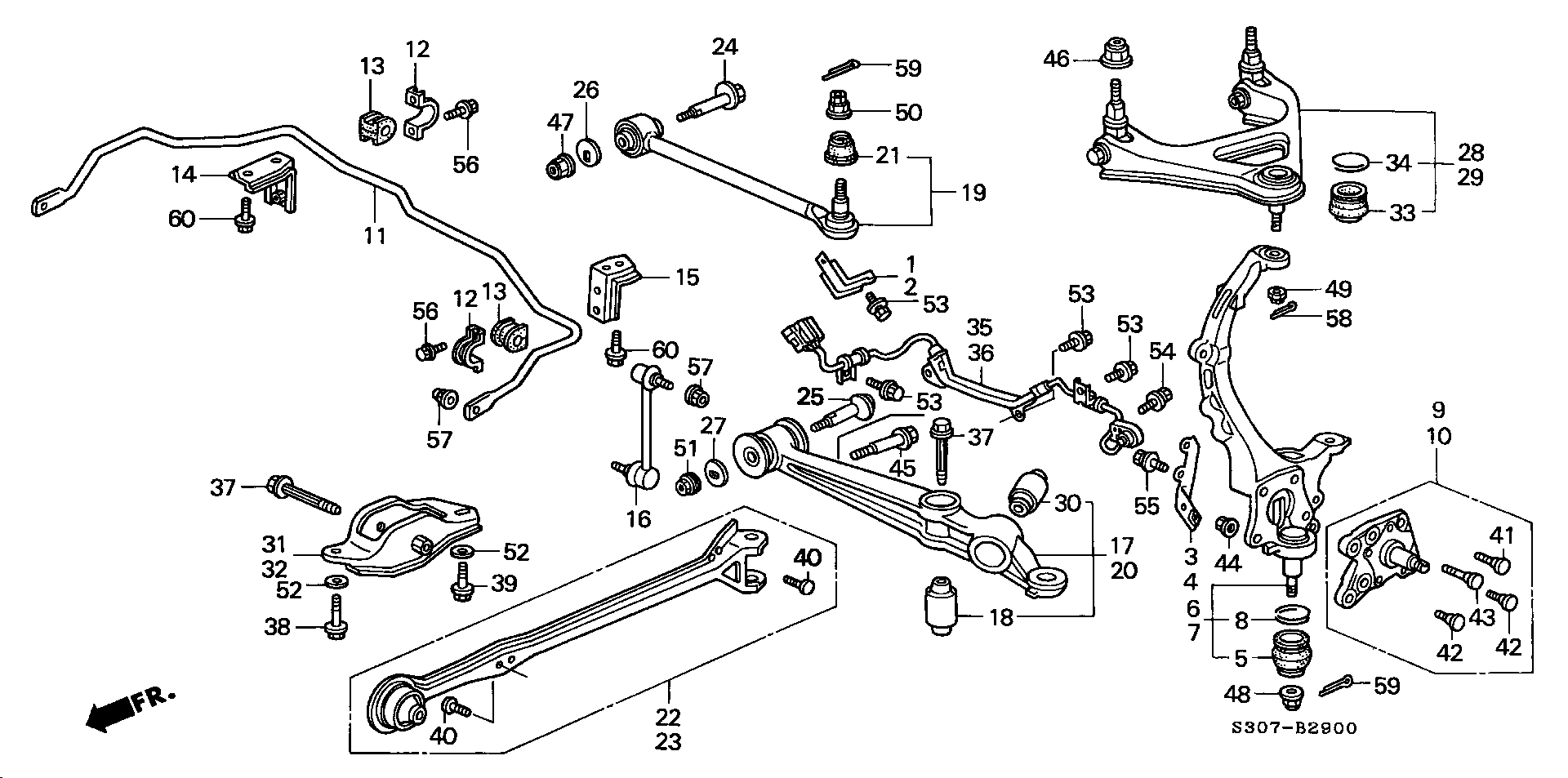 Honda 52390-S30-003 - Важіль незалежної підвіски колеса autozip.com.ua