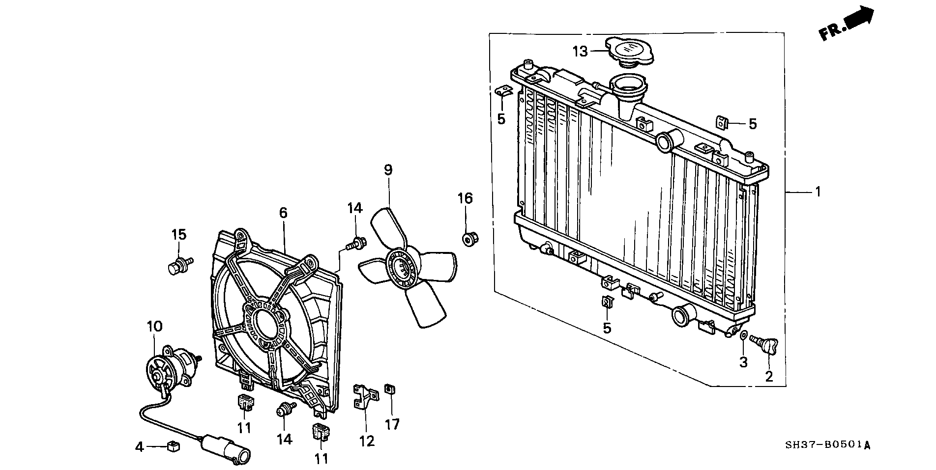 Honda 19045PM3003 - Кришка, радіатор autozip.com.ua