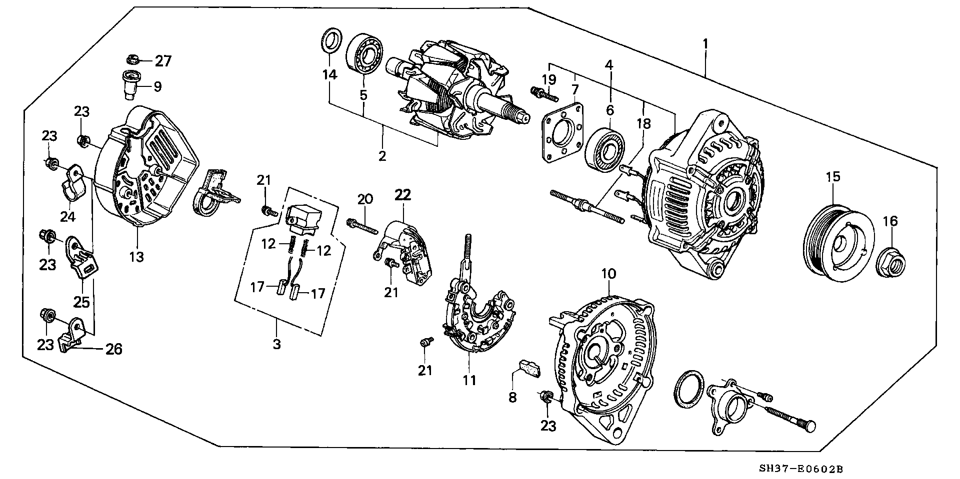 Honda 31150-PE7-662 - Регулятор напруги генератора autozip.com.ua