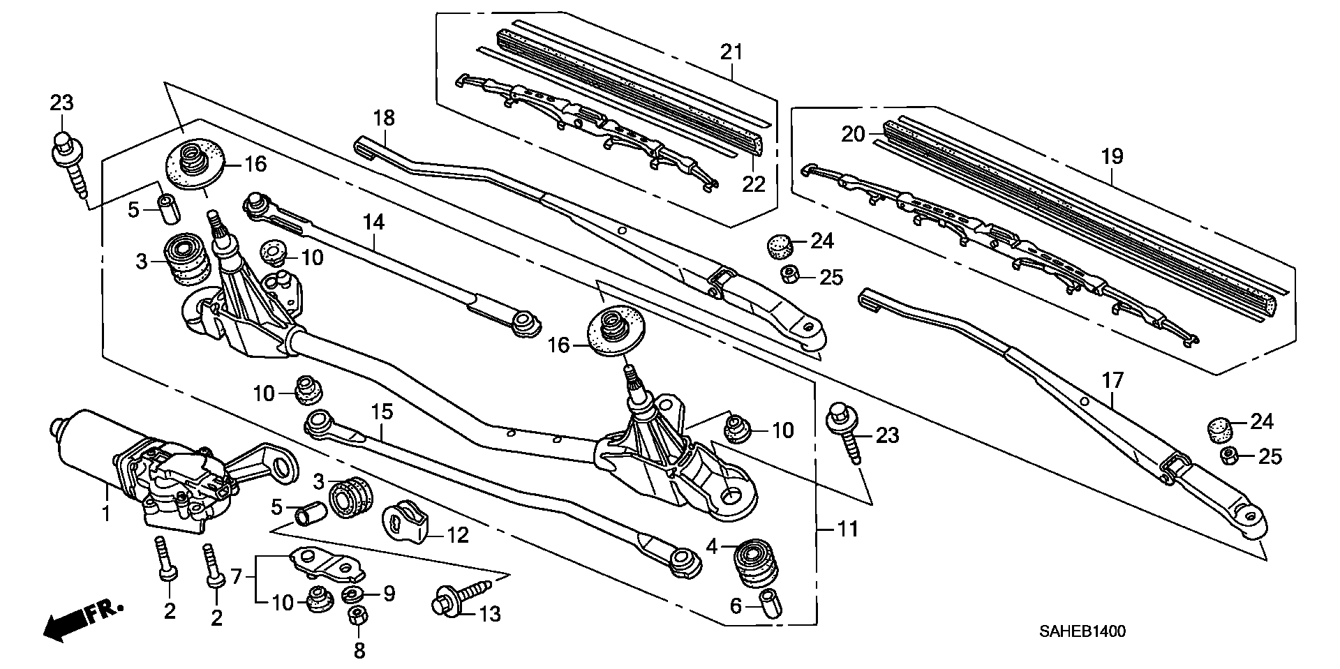 Honda 76620SAAG01 - Щітка склоочисника autozip.com.ua