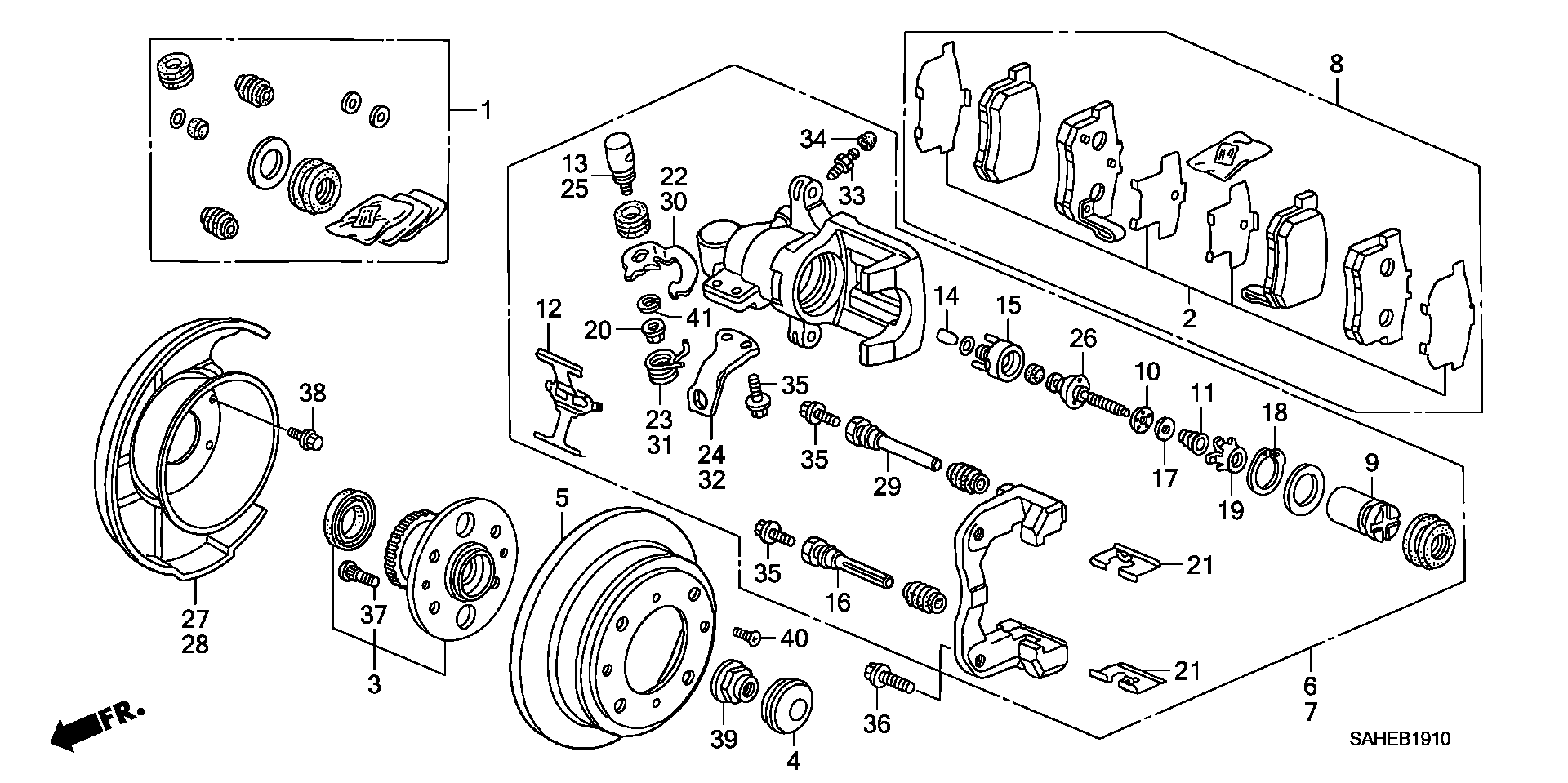 Honda 90305-S50-003 - Комплект підшипника маточини колеса autozip.com.ua