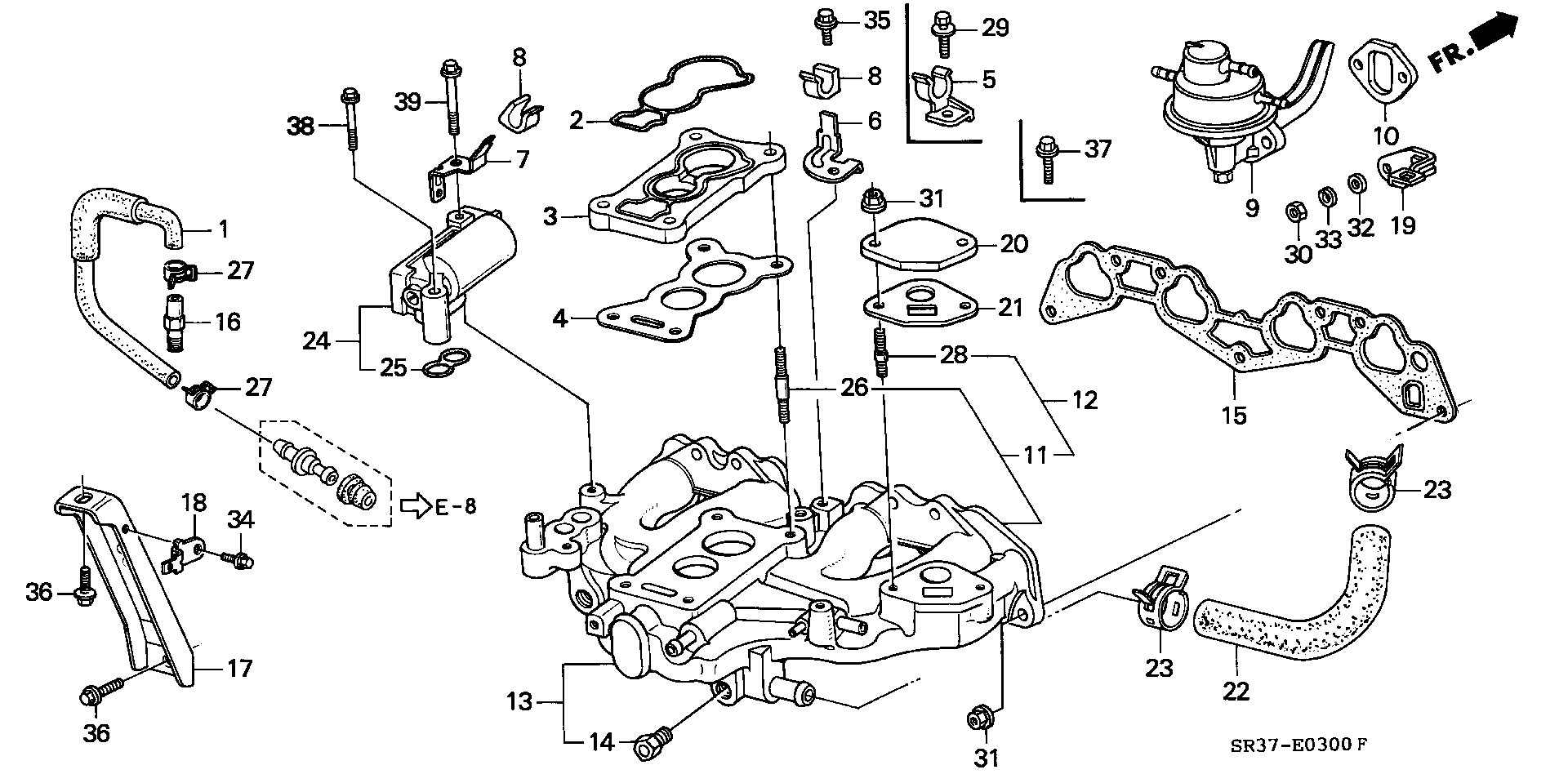 Honda 18711-PM1-J00 - Прокладка, термостат autozip.com.ua