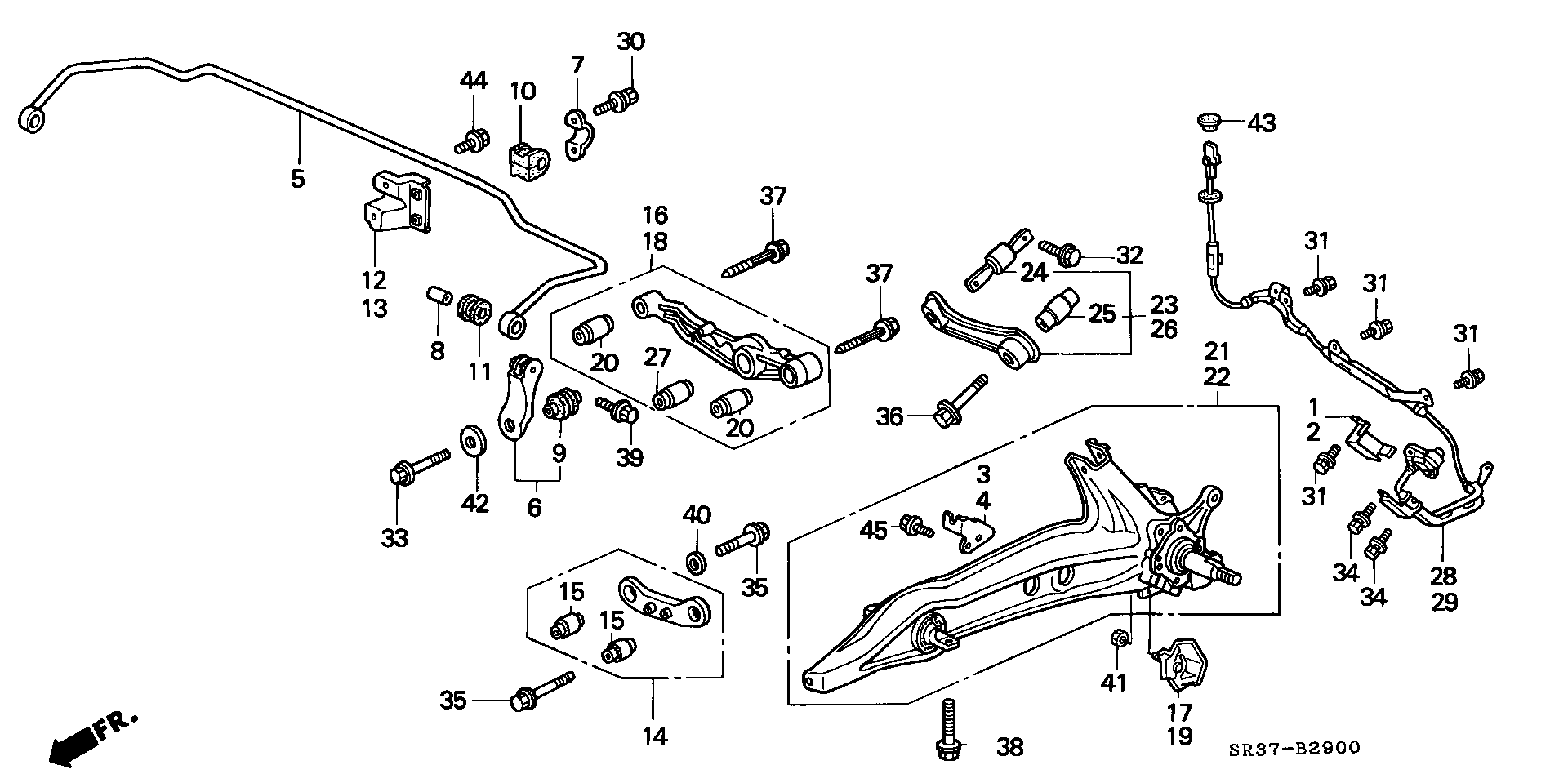 Honda 52400-SR3-A00 - Важіль незалежної підвіски колеса autozip.com.ua