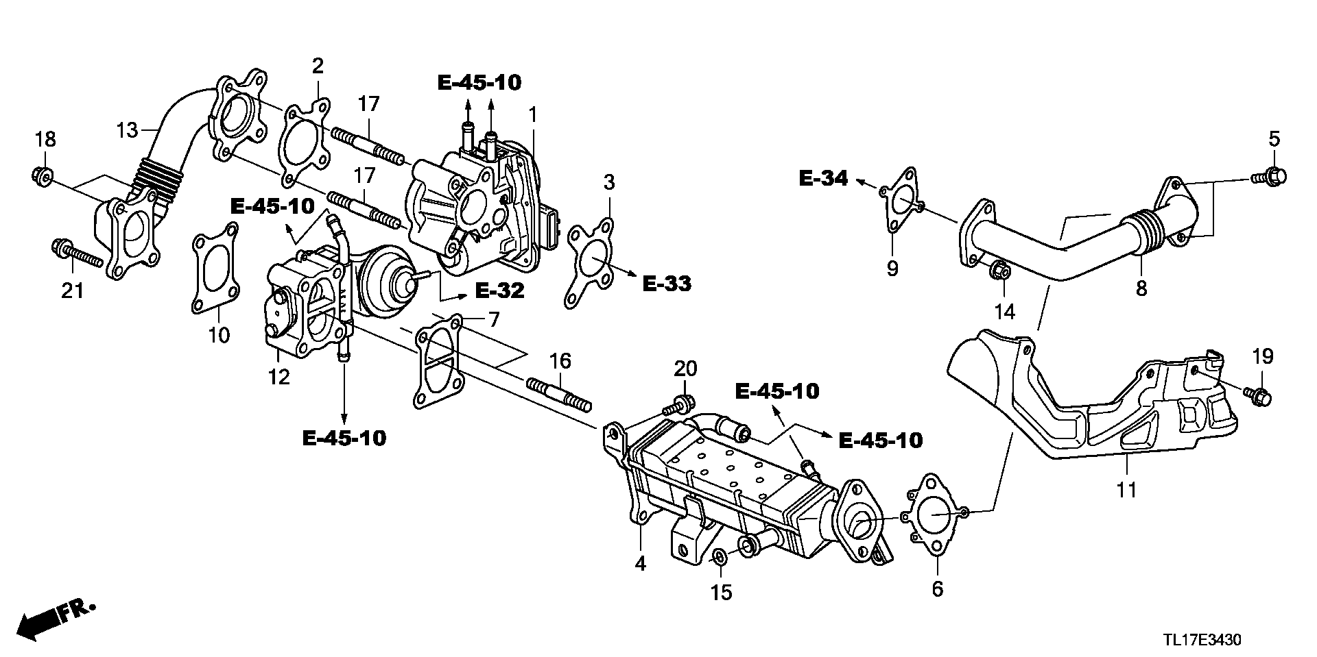 Honda 18710-RL0-G01 - Клапан повернення ОГ autozip.com.ua