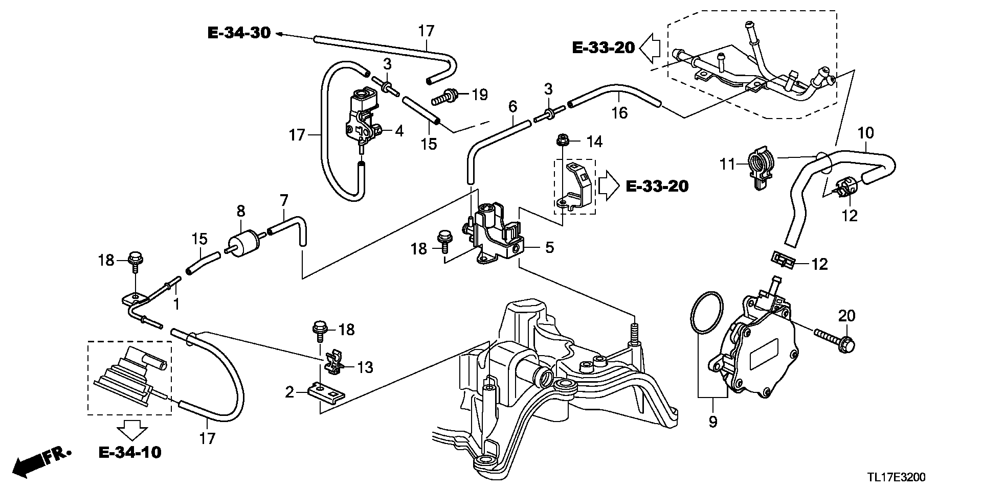 HONDA Motorcycles 36300-RL0-G01 - Вакуумний насос, гальмівна система autozip.com.ua