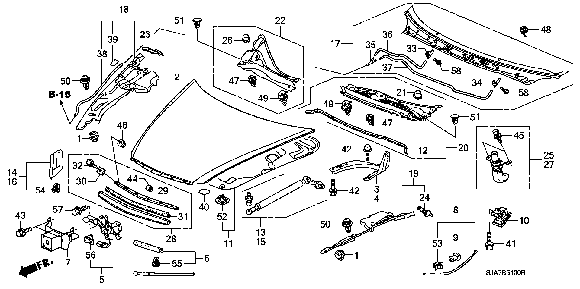 Honda 90602-S5A-003 - Зажим, молдинг / захисна накладка autozip.com.ua