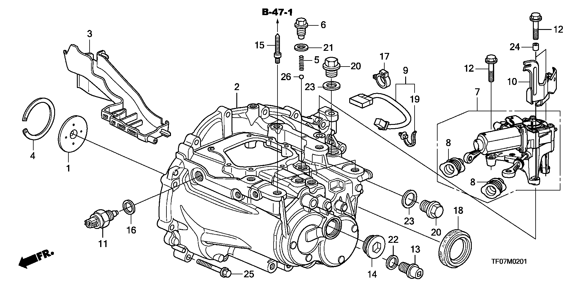 Honda 28700-PHR-003 - Датчик, контактний перемикач, фара заднього ходу autozip.com.ua