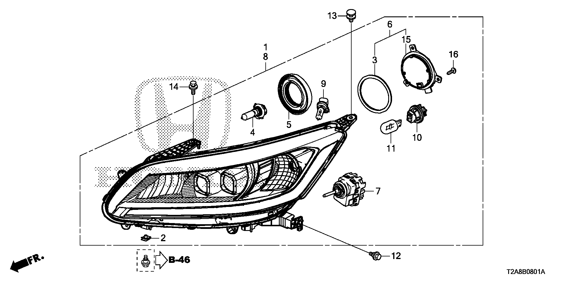 Honda 33115-TA0-A01 - Лампа розжарювання, протитуманні фари autozip.com.ua