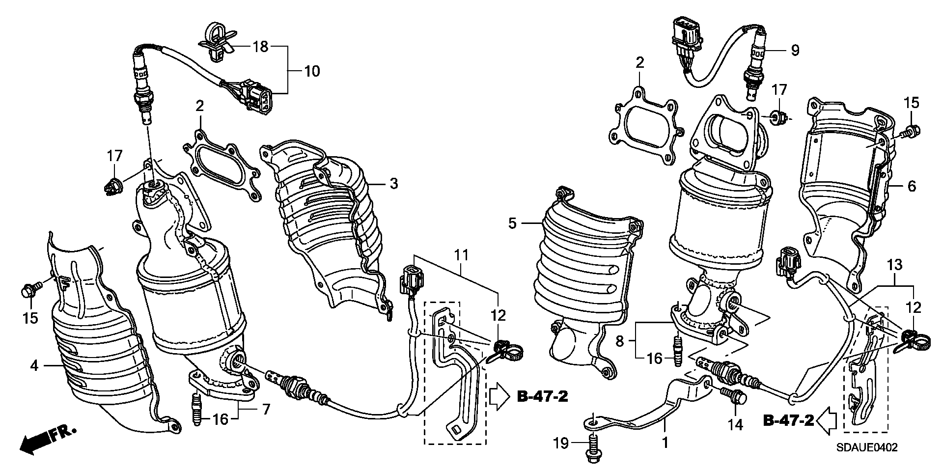 Honda 36531RDV004 - Лямбда-зонд, датчик кисню autozip.com.ua