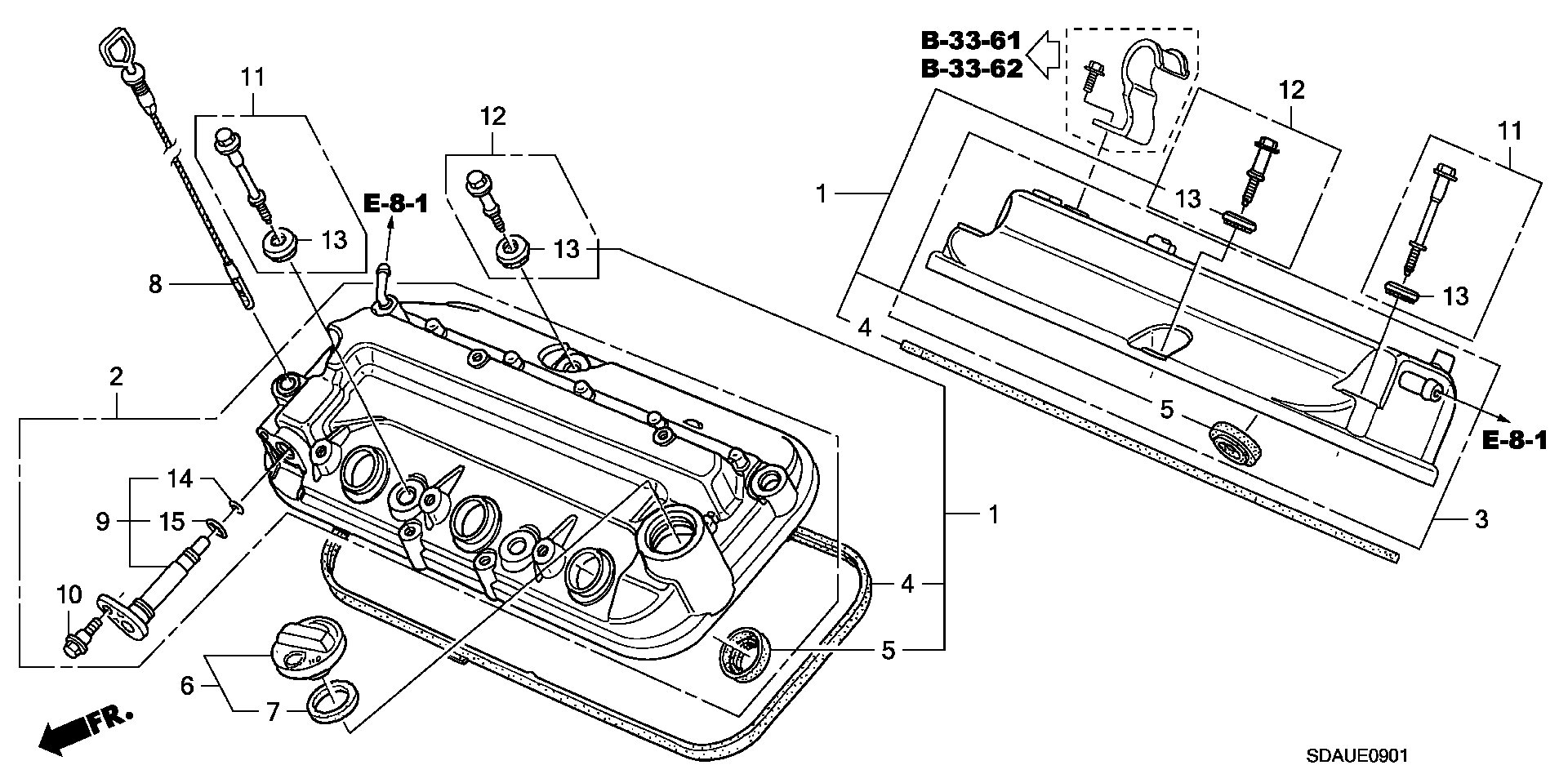Honda 12341-RCA-A00 - Прокладка, кришка головки циліндра autozip.com.ua