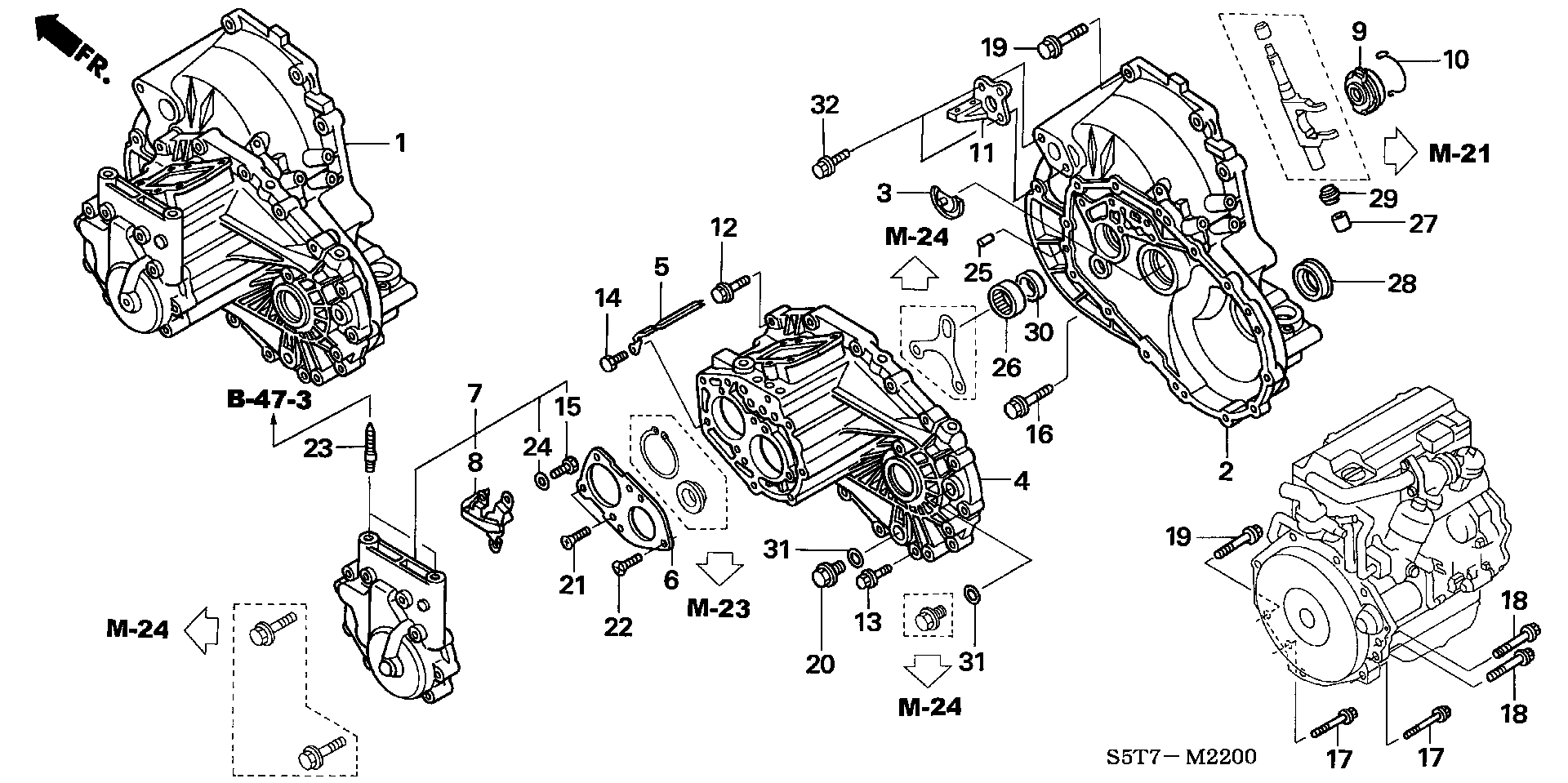 Honda 22810-PMZ-D40 - Вичавний підшипник autozip.com.ua