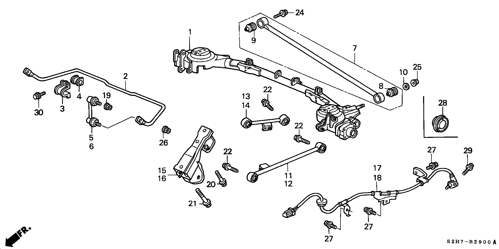 Honda 57475-S2H-954 - Датчик ABS, частота обертання колеса autozip.com.ua