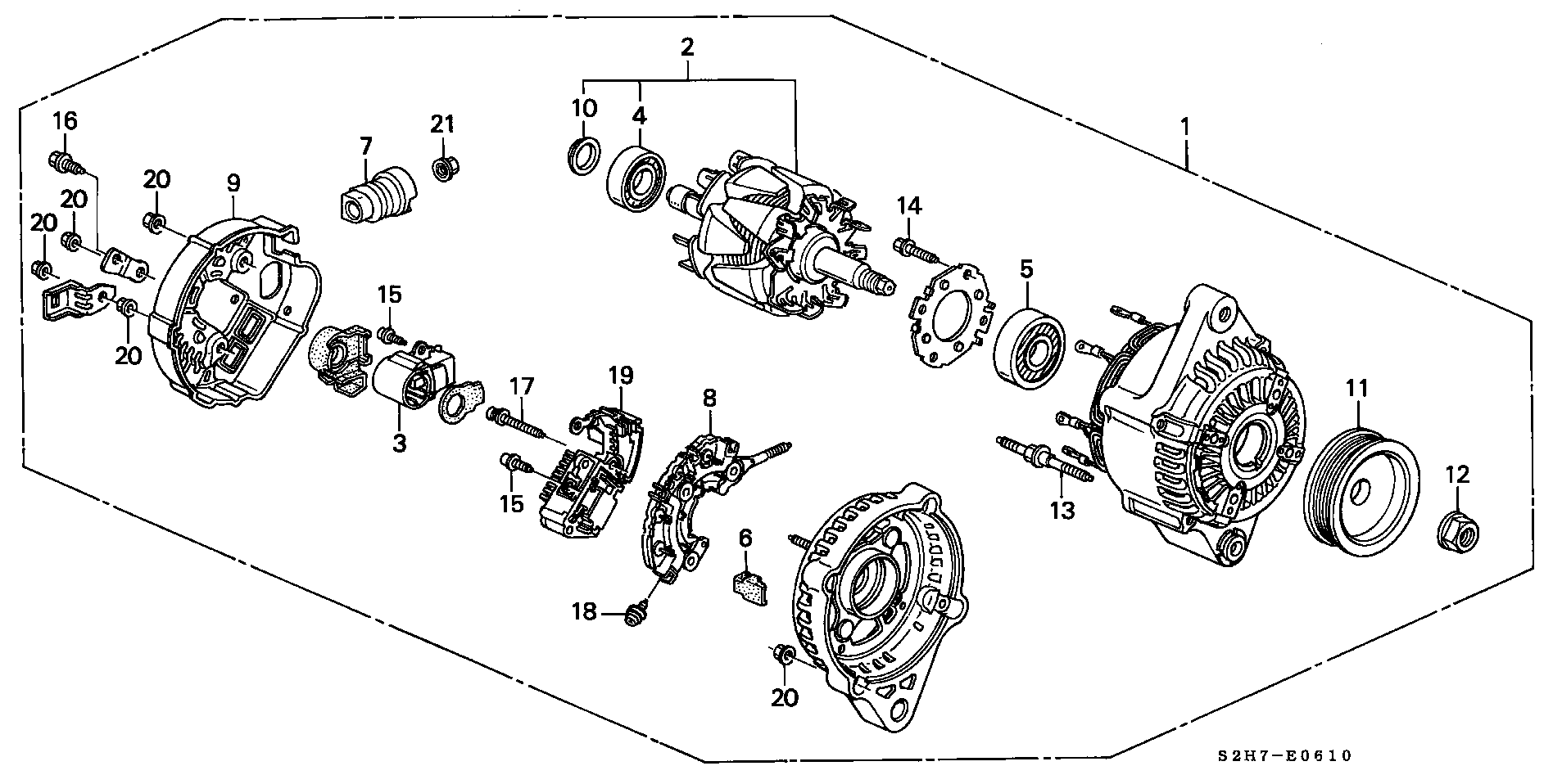 Honda 31 100-PEL-E01 - Генератор autozip.com.ua