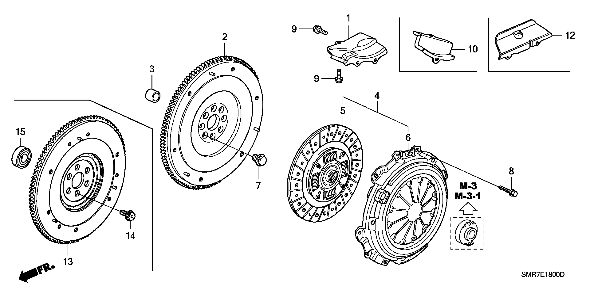 Honda 22200-PRC-003 - Диск зчеплення autozip.com.ua