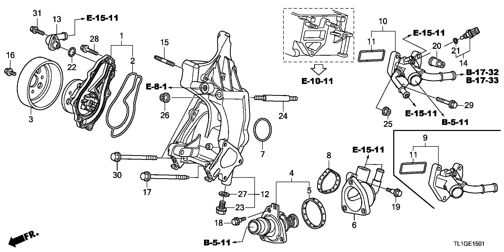 ACURA 19301-R40-A01 - Термостат, охолоджуюча рідина autozip.com.ua