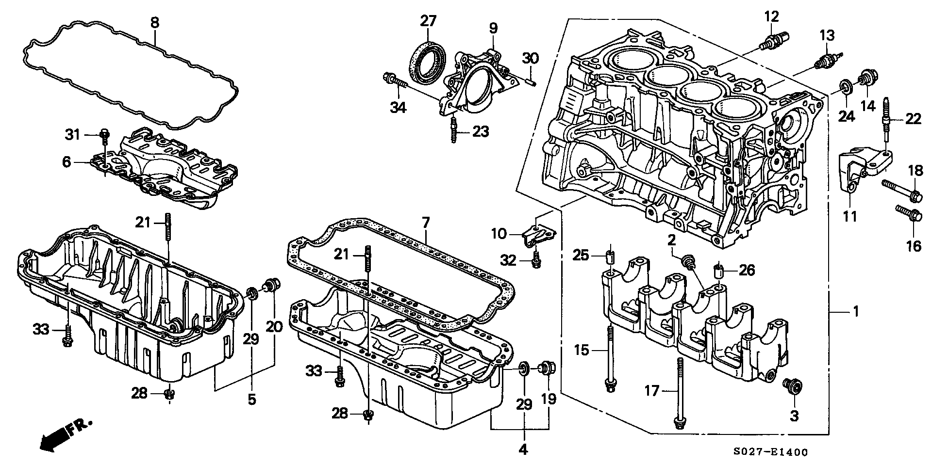 Honda 11251-P2F-A01 - Прокладка, масляна ванна autozip.com.ua