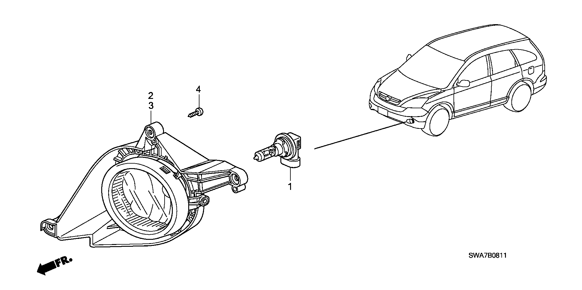 Honda 33165-SMG-E01 - Лампа розжарювання, фара з авт. системою стабілізації autozip.com.ua